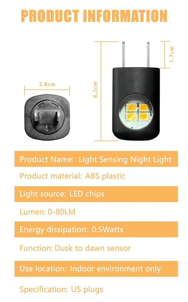 LED Wall Socket Night Light