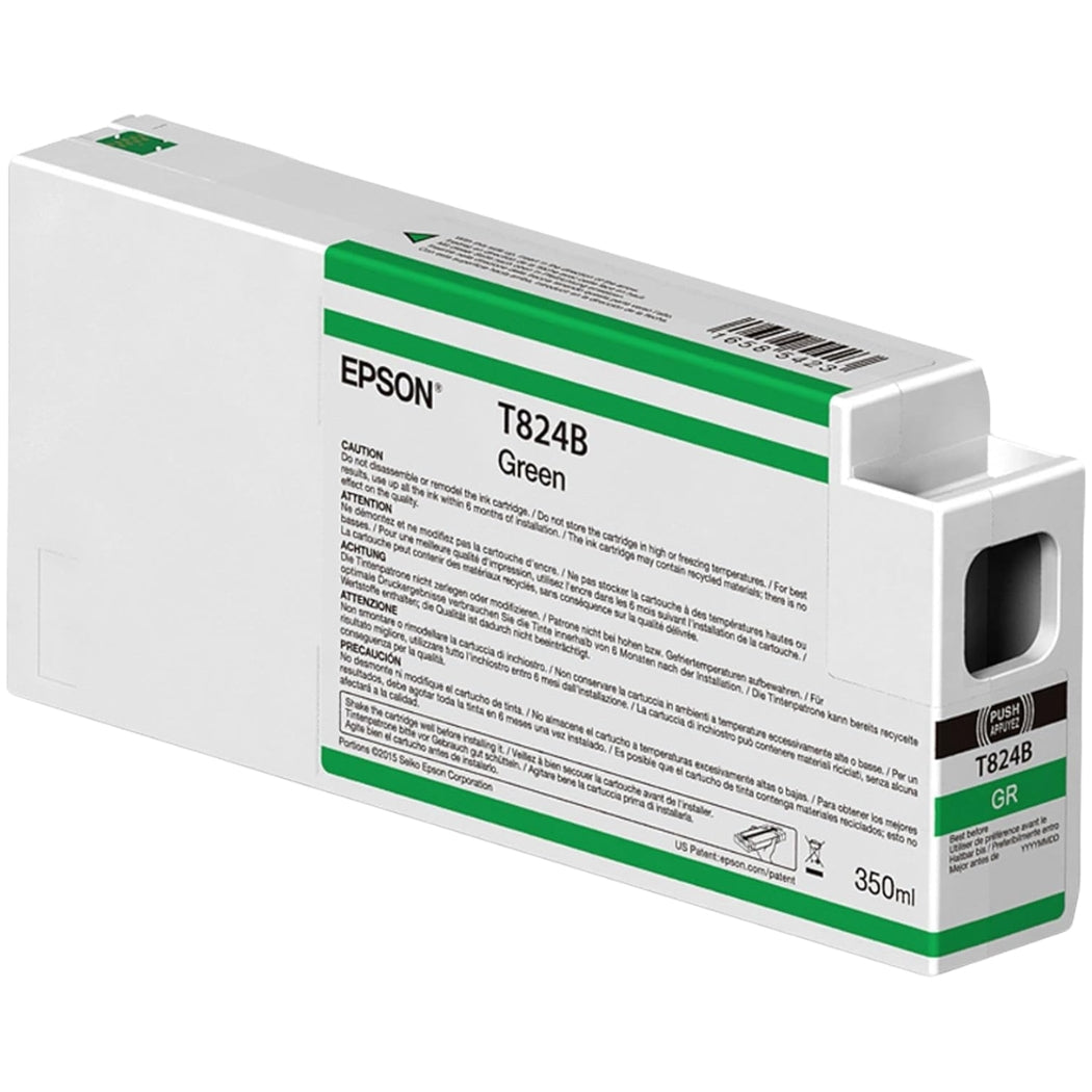 Original Epson T824B Standard Yield Green Ink Cartridge, C13T824B00