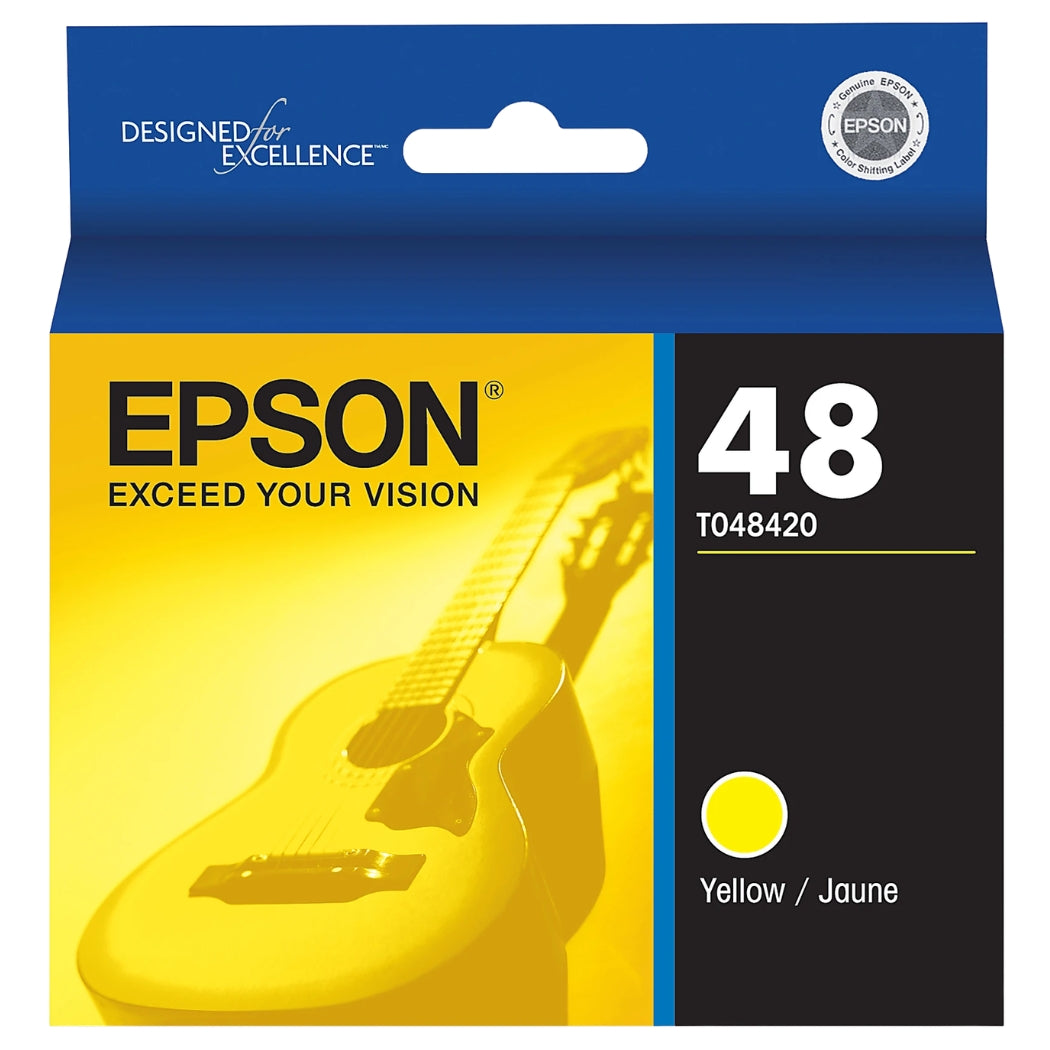 Original Epson (T048) Yellow Ink Cartridge, T048420